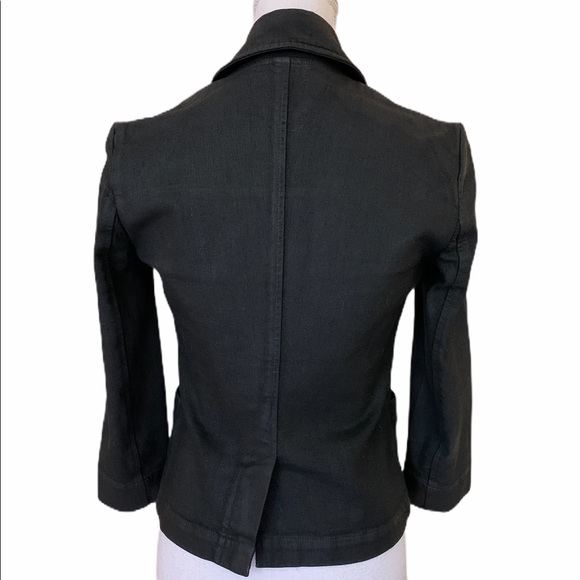 SUPERFINE Gray Coated Denim Jacket size 2 - Picture 2 of 8